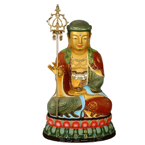 지장보살 - 바베트특수합금,채색불,45cm